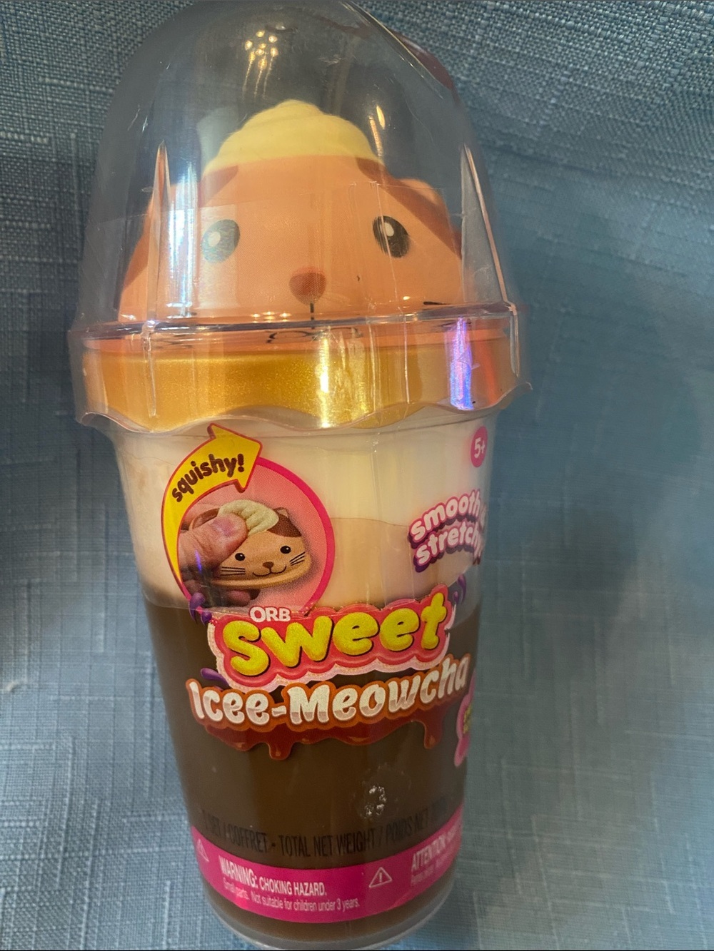 ORB Sweet Icee-Meowcha Squishy Toy - Brown/White